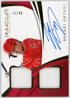 Shohei Ohtani 2019 Panini Immaculate Old English Patch Autograph