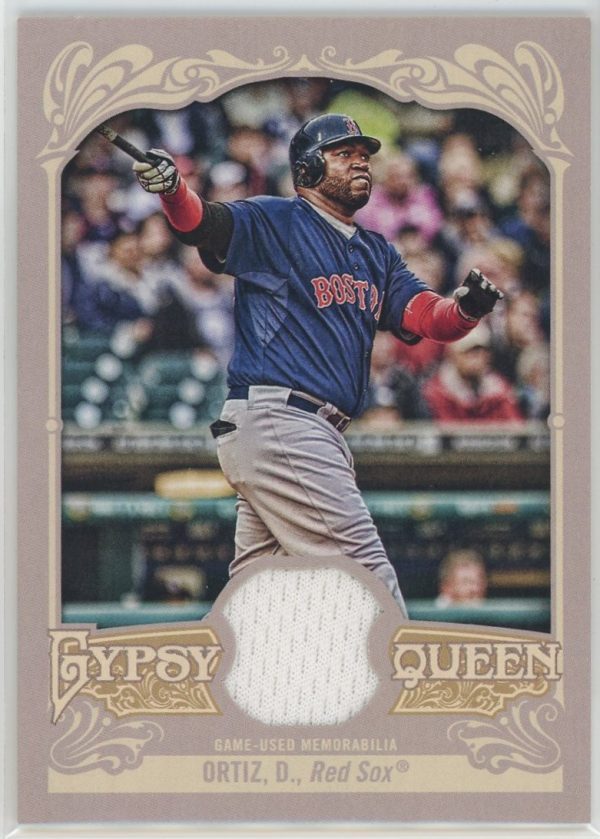 David Ortiz Red Sox 2012 Topps Gypsy Queen Relic Card #GQR-DO