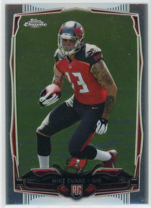Mike Evans Buccaneers 2014 Topps Chrome Rookie Card #185