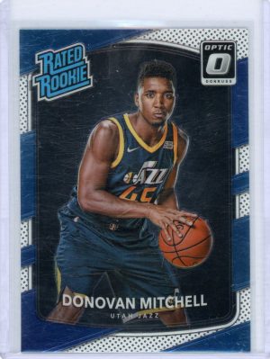 Donovan Mitchell Jazz Panini 2017-18 Donruss Optic Rated Rookie Card #188