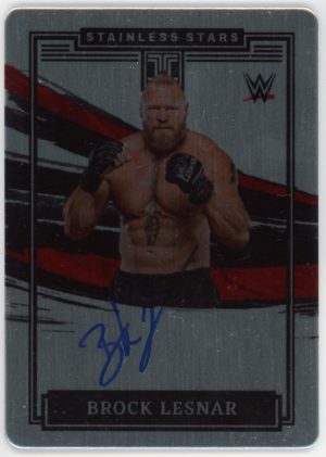 Brock Lesnar 2022 Impeccable WWE Stainless Stars Metal Auto /99