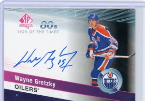 Wayne Gretzky Oilers UD 2018-19 Sign of the Times 80s SP Authentic Autographed Card #ST80-WG