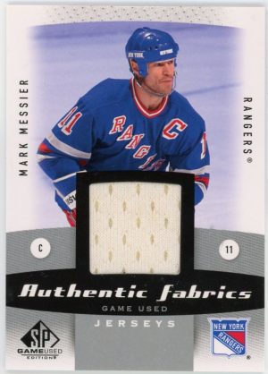 Mark Messier 2010-11 UD SP Game Used Authentic Fabrics #AF-MM