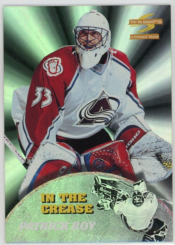 Patrick Roy Avalanche 1995-96 Score Summit In The Crease Card #3 of 15