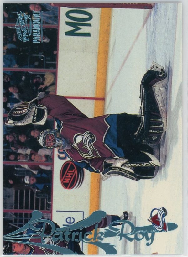 1997-98 Patrick Roy Avalanche Pacific Paramount Ice Blue Card #54