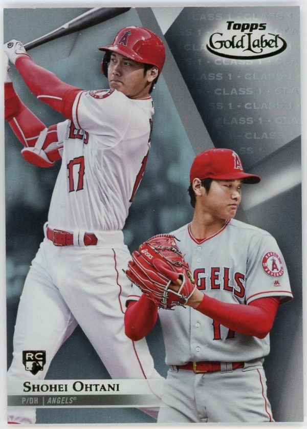 Shohei Ohtani 2018 Topps Gold Label Class 1 Rookie Card #17