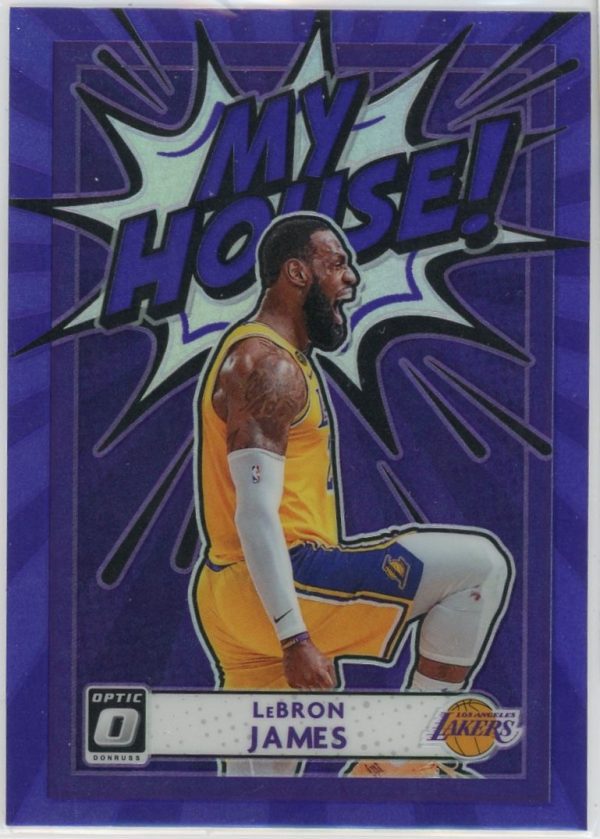 2020-21 Lebron James Lakers Panini Optic Donruss Purple My House Card #4