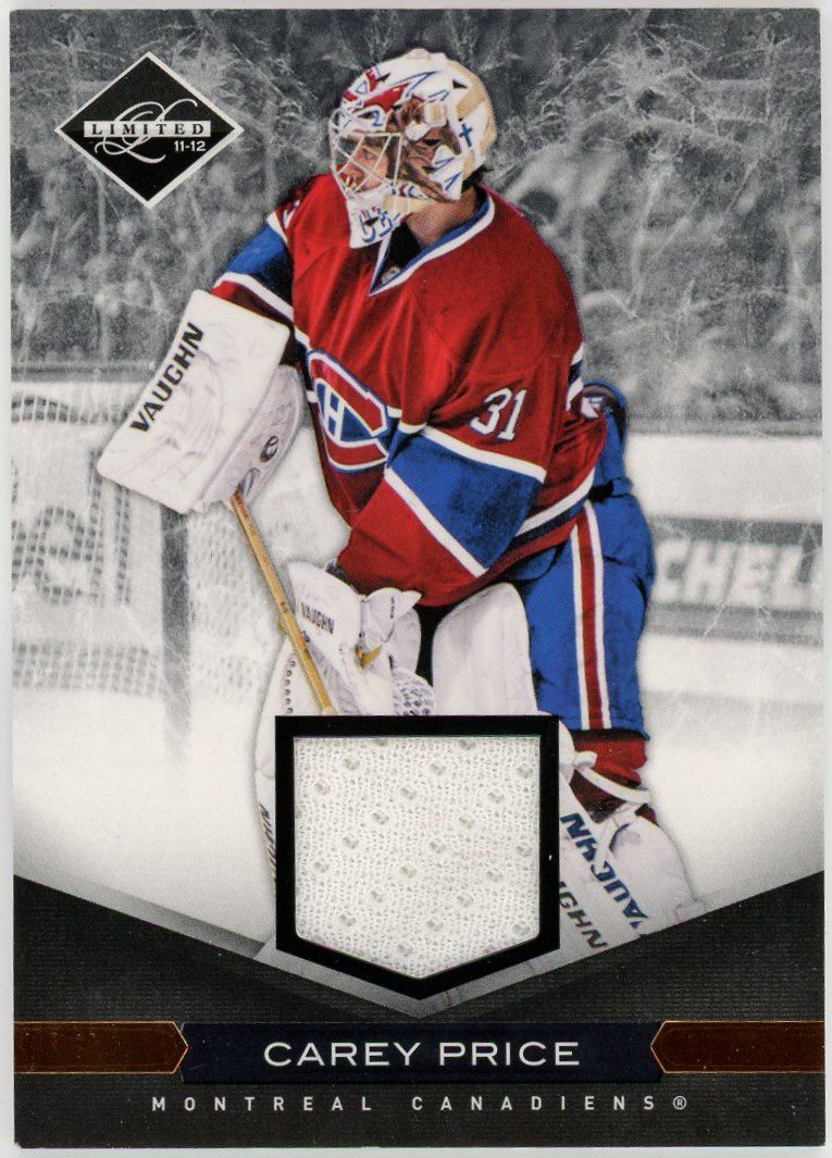 Carey price jersey on sale card