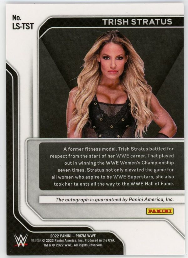 Trish Stratus 2022 Panini Prizm WWE Legendary Autographs SSP #LS-TST