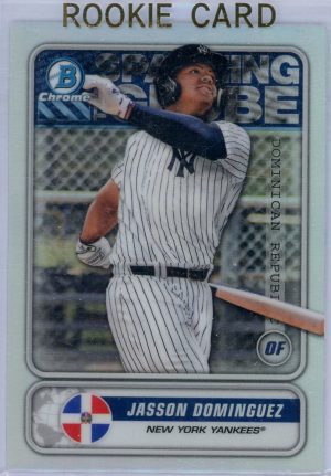 Jasson Dominguez Yankees Topps 2020 Dominican Republic Chrome Rookie Card #STG-JD