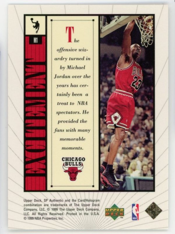 Michael Jordan 1998-99 SP Authentic Insert #M1