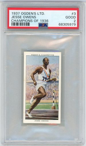 Jesse Owens 1937 Ogden's LTD. Champions Of 1936 #3 PSA 2