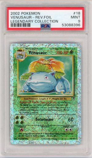 Venusaur Pokemon 2002 Legendary Collection Reverse Foil 18/110 PSA 9