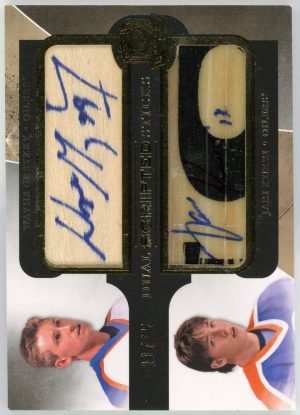 Gretzky, Kurri 2011-12 UD The Cup Dual Scripted Sticks /15 #DS-KG