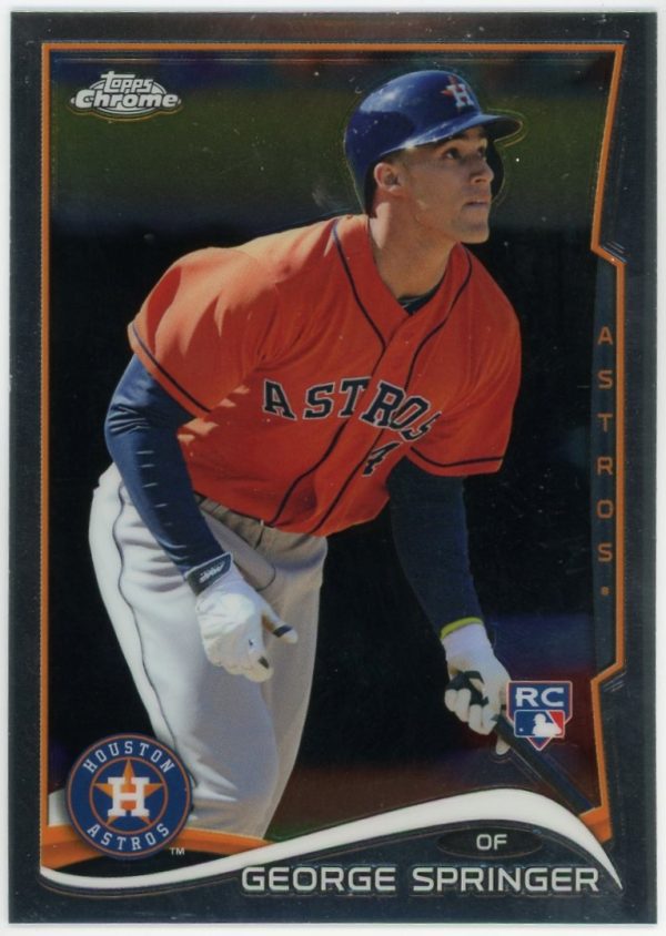 George Springer Astros 2014 Topps Chrome Rookie Card #MB-4