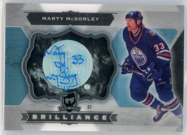 Marty McSorley Oilers 2014-15 UP The Cup Brilliance Auto Card #B-MCMarty McSorley Oilers 2014-15 UP The Cup Brilliance Auto Card #B-MC