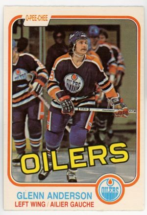 1981 Glenn Anderson Oilers OPC Rookie Card #108