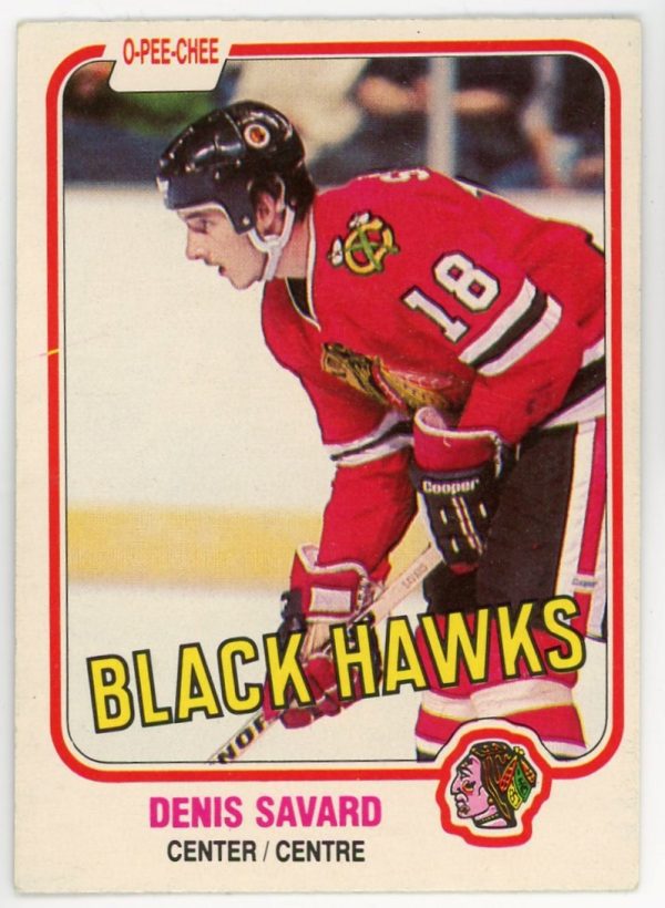 Denis Savard Blackhawks 1981-82 OPC Rookie Card #63