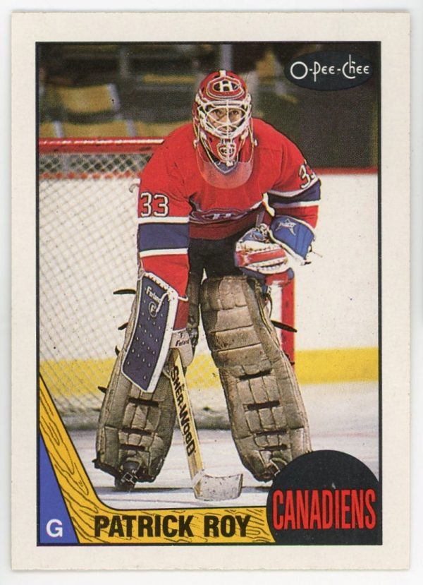 Patrick Roy Canadiens 1987-88 OPC Card #163