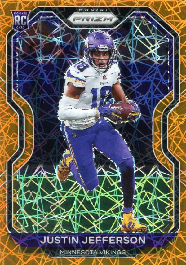 Justin Jefferson Vikings Panini Prizm 2020 Rookie Card #398