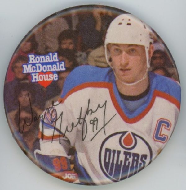 Wayne Gretzky 1983-84 Ronald Mcdonald House Edmonton Oilers Pins