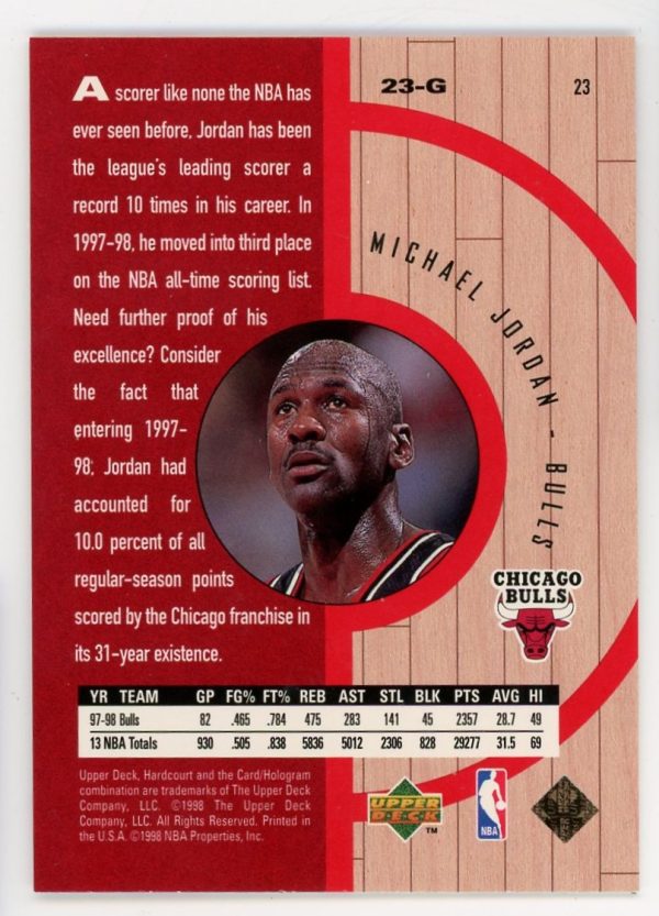 Michael Jordan 1998-99 Upper Deck Hardcourt #23