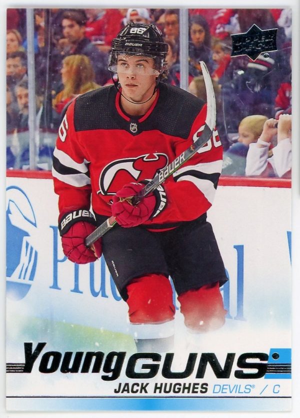Jack Hughes Devils 2019-20 UD Young Guns Rookie Card #201