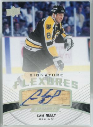 Cam Neely Bruins UD Engrained Signature Flexures Auto Relic Card #SF-CN