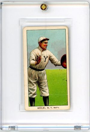 George Henry Schlei Giants T-206 1909-11 Vintage Piedmont Baseball Series 150