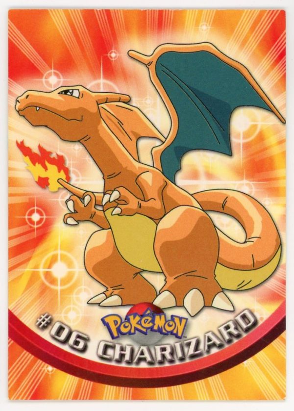 Pokemon Charizard 1999 Topps Non-Holo Card #06
