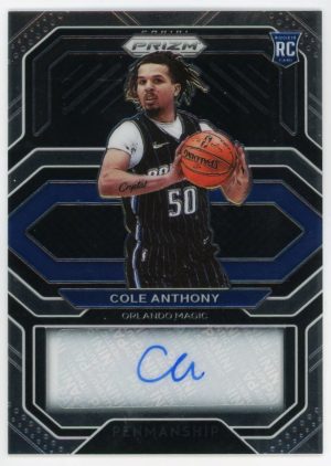 Cole Anthony Magic 2020-21 Panini Prizm Auto Rookie Card #RP-CAN