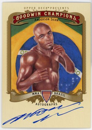 Anderson Silva 2012 UD Goodwin Champions Autographed Card A-SI