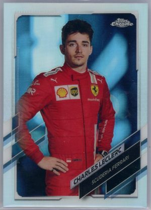 2021 Charles Leclerc Formula 1 Topps Chrome Refractor Card #11