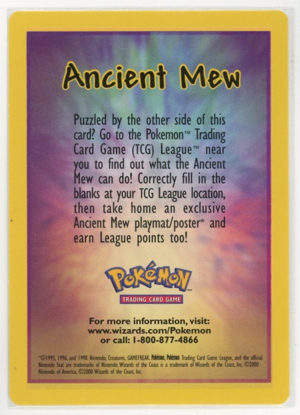 Pokemon Ancient Mew Movie Promo Card NM + Ancient Mew Detail Card NM
