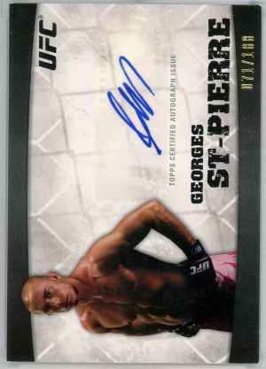 2010 Georges St. Pierre UFC Topps Auto 071/188 Card #A-GSP