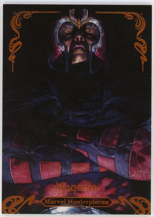 Magneto 2018 UD Marvel Masterpieces 42/99 Legendary Orange Card #81