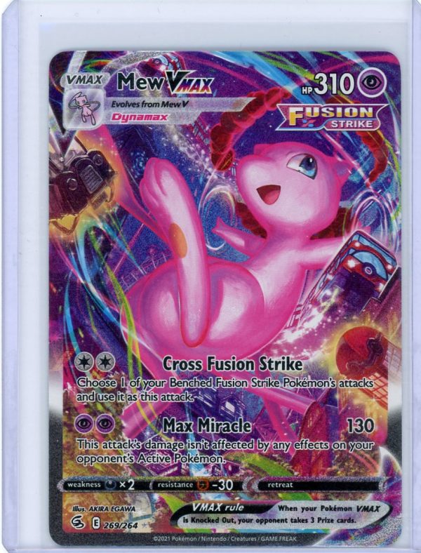 Pokemon Mew VMAX 269/264 Fusion Strike Alt Art Secret Rare