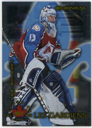 1997-98 Patrick Roy Avalanche Donruss Canadian Ice Les Gardiens /1500 Card