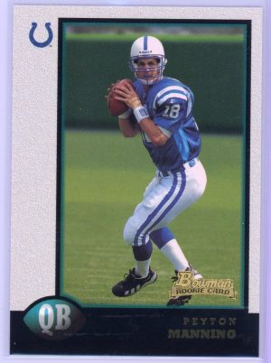 Peyton Manning Colts 1998 Topps Bowman Rookie Card #1