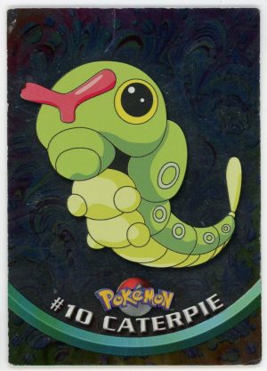 Pokemon Caterpie 1999 Topps Holo Card #10