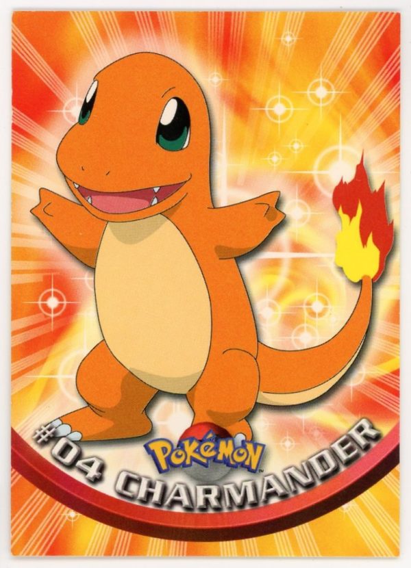 Pokemon Charmander 1999 Topps Non-Holo Card #04