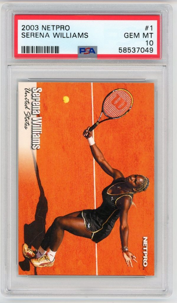 Serena Williams 2003 Netpro Rookie Card #1 PSA 10