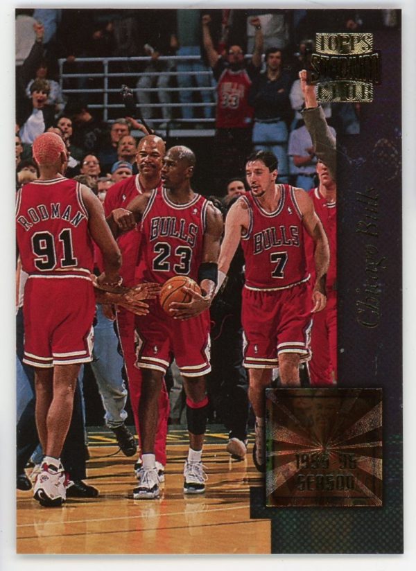 Jordan Bulls 1995-96 Topps Stadium Club Golden Moments #GM3