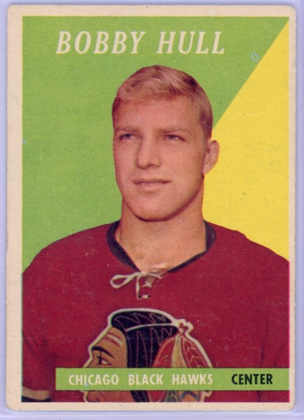 Bobby Hull Blackhawks 1958-59 Topps Rookie Card #66 *RARE*