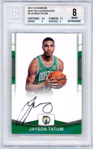 Lids Jayson Tatum Boston Celtics Autographed 2017-18 Panini