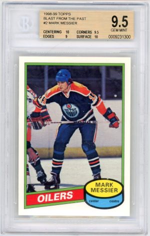 Mark Messier 1998-99 Topps Blast From The Past #2 BGS 9.5