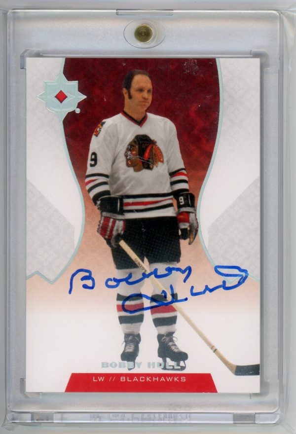 Bobby Hull Blackhawks UD 2019-20 Ultimate Collection Autographed Card #88