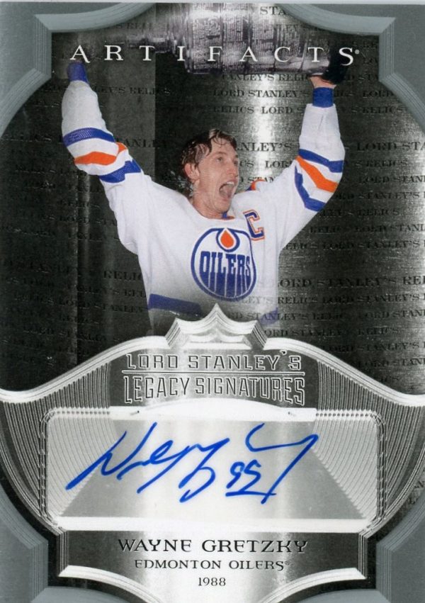 Wayne Gretzky Oilers UD 2015-16 Artifacts Autographed Card #LS-WG