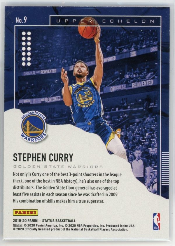 Stephen Curry 2019-20 Panini Upper Echelon Card #9