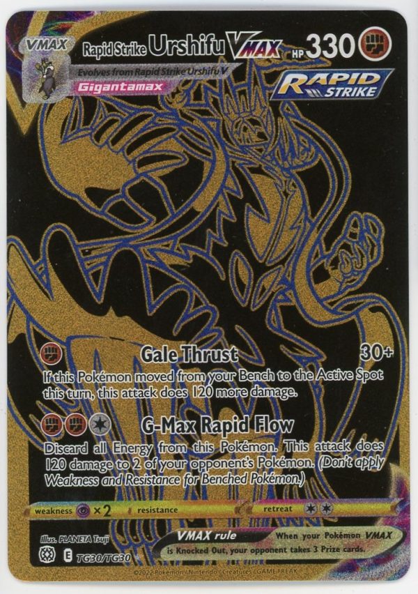 Pokemon Rapid Strike Urshifu VMAX TG30/TG30 Brillint Stars Full Art